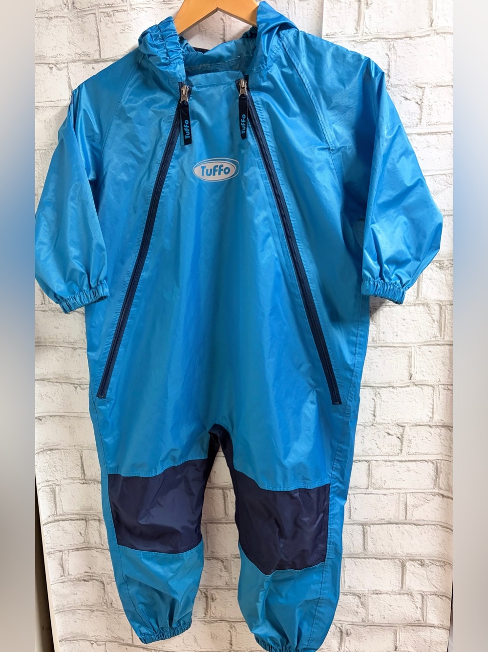 Kids Tuffo Muddy Buddy Rain Suit One-Piece With Pouch NEW
